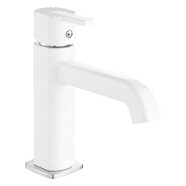 Badrum mässing enstaka spakbassäng kran