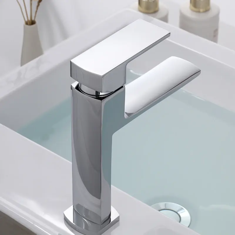 Chrome Zinc Alloy Sinks Basin Faucet